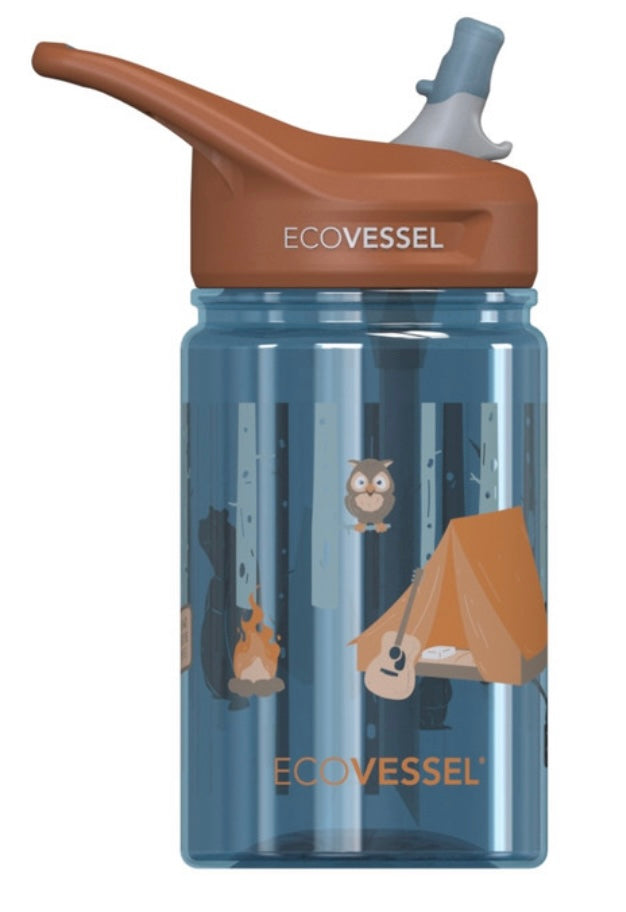 EcoVessel Kids Fox Splash Water Bottle 12 oz