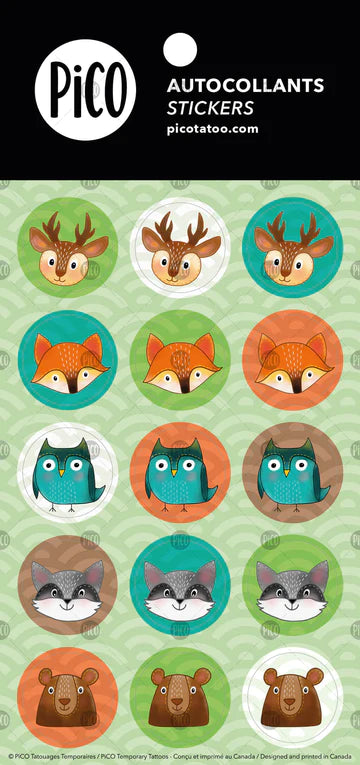 KIDS STICKERS FOREST ANIMALS
