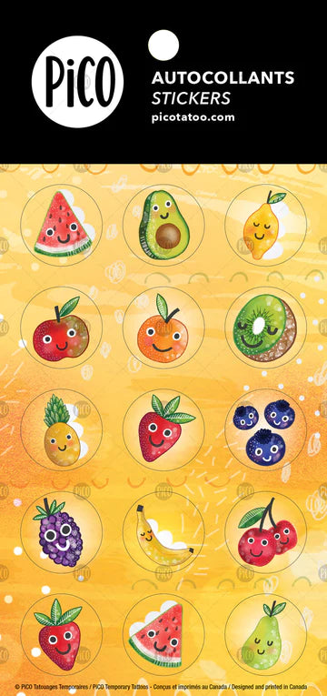 KIDS STICKERS CRAZY FRUIT