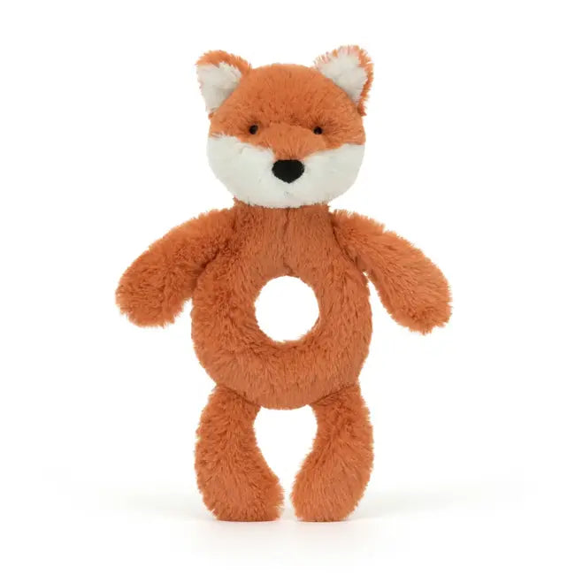 BASHFUL FOX CUB RING RATTLE