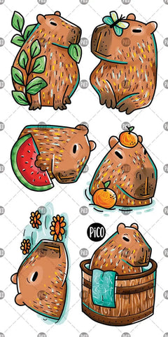 KIDS TATTOO PEACEFUL CAPYBARA