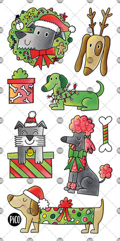 KIDS TATTOO DOGS OF XMAS