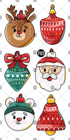 KIDS TATTOO XMAS ORNAMENTS