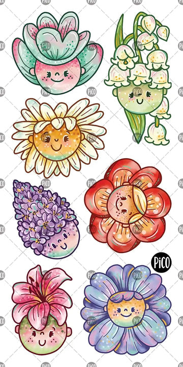 KIDS TATTOO FLOWER GIRLS
