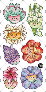 KIDS TATTOO FLOWER GIRLS