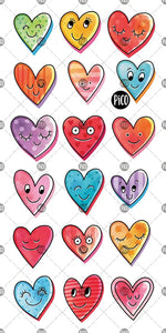 KIDS TATTOO FRIENDLY LITTLE HEARTS
