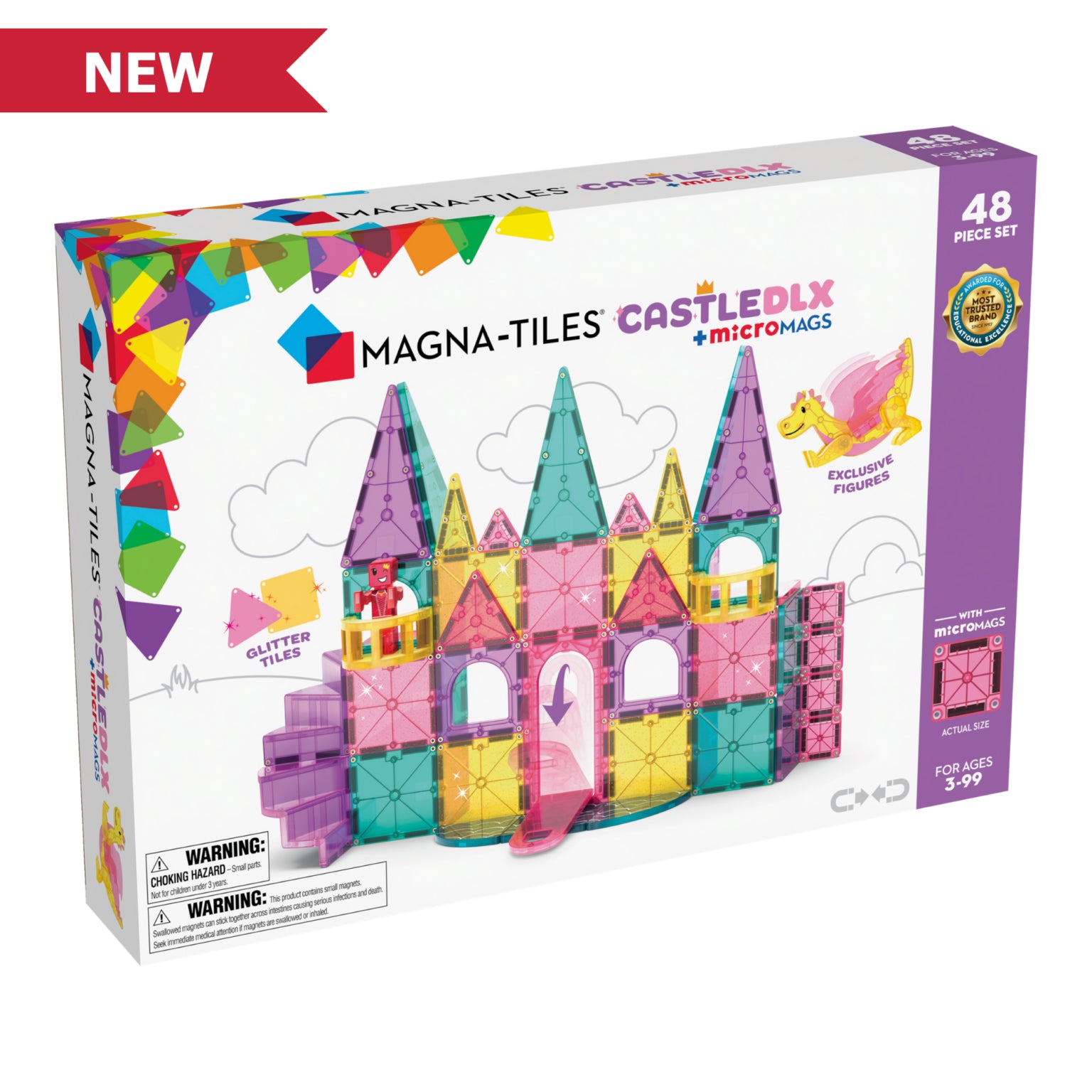 MAGNA TILES CASTLE 48 PIECE