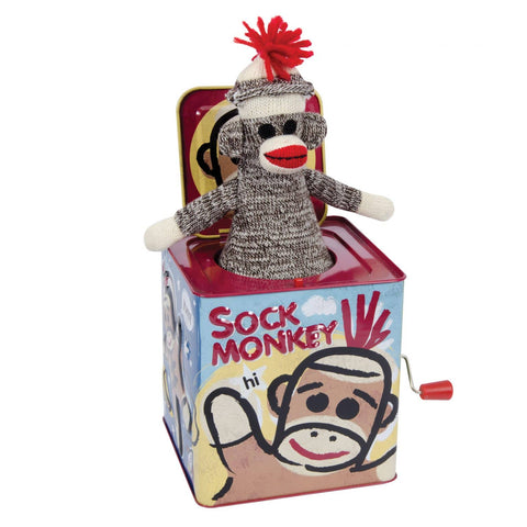 SOCK MONKEY JACK N BOX