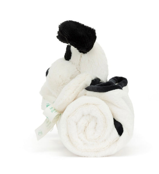 BASHFUL BLACK & CREAM PUP BLANKET