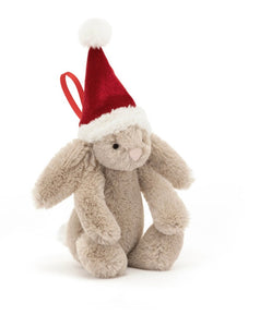 BASHFUL XMAS BUNNY ORNAMENT