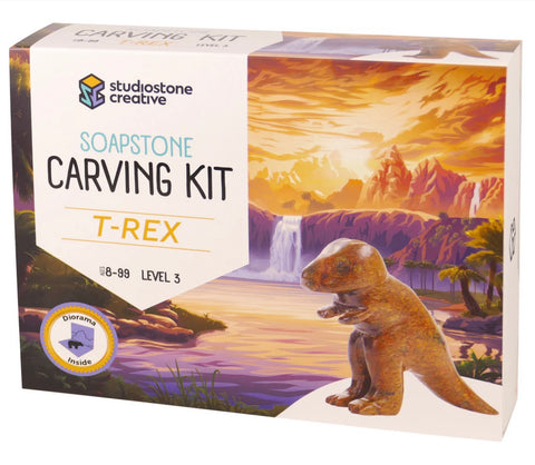 T REX SOAPSTONE CARVING