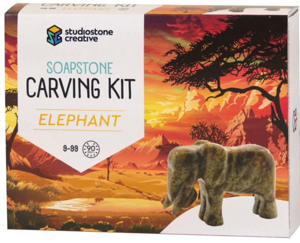 ELEPHANT SOAPSTONE CARVING KIT