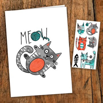 GREETING CARD CAT