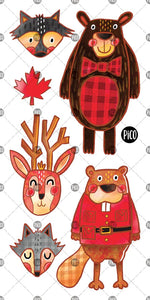 KIDS TATTOOS ANIMALS OF CANADA