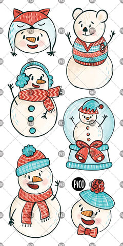 KIDS TATTOOS SNOWMEN