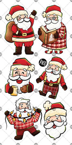KIDS TATTOOS  SANTA IN PJS