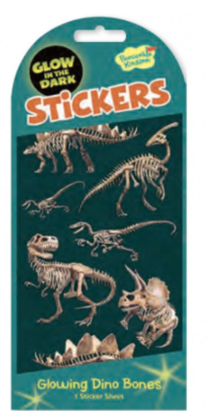 GLOWING DINO BONES STICKERS