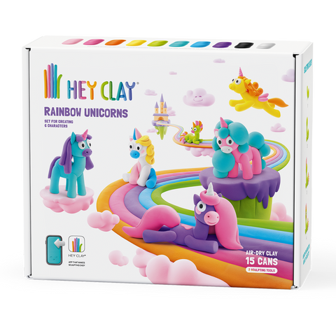 CLAY SET RAINBOW UNICORNS