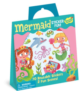 MERMAID REUSABLE STICKER TOTE