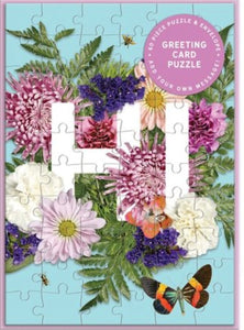 SAY IT WITH FLOWERS PUZZLE CARD