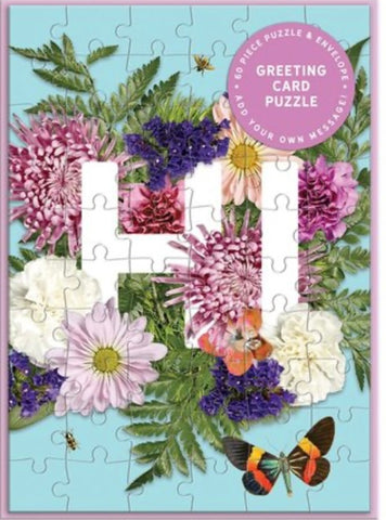 SAY IT WITH FLOWERS PUZZLE CARD