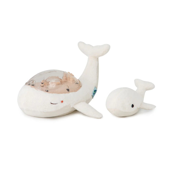 TRANQUIL WHALE W BABY RATTLE WHITE