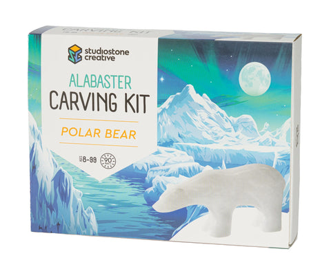 POLAR BEAR ALABASTAR CARVING KIT