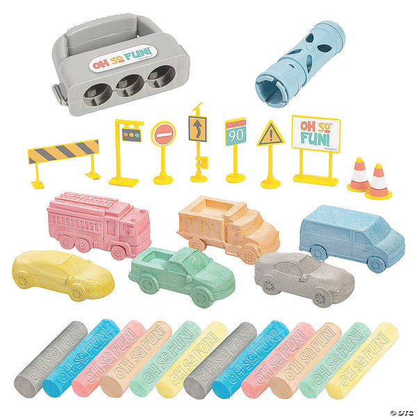 CARS & TRUCK  CHALK SET