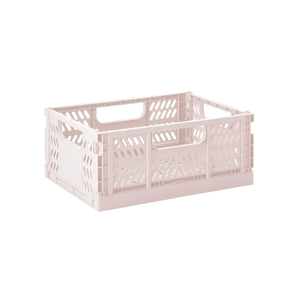 MODERN FOLDING CRATE MED PINK