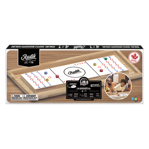 RUSTIK 4 N 1 MISSISSIPPI  / SHUFFLE BOARD BOWLING / CURLING