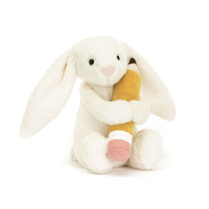 BASHFUL BUNNY WITH  PENCIL