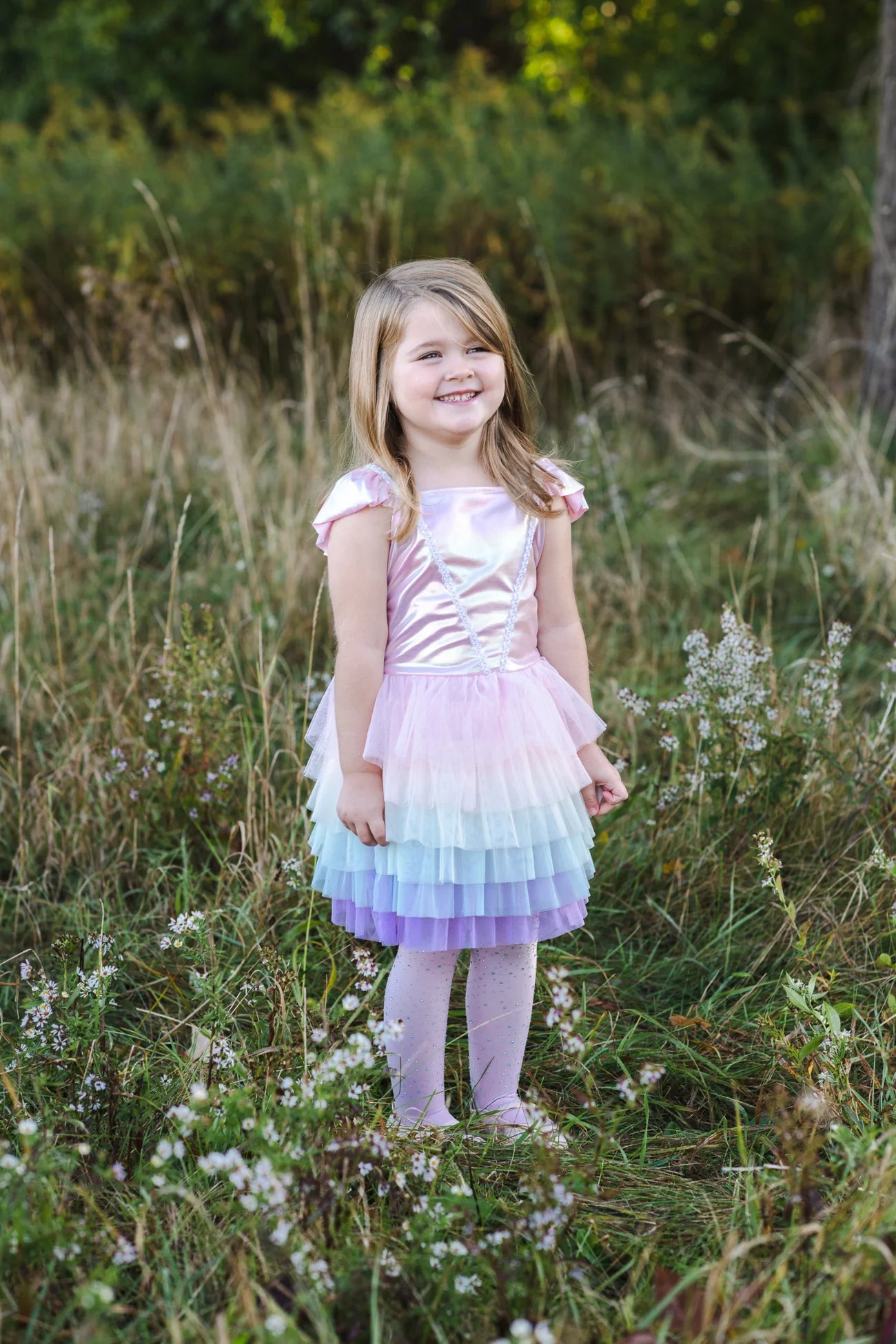 RAINBOW RUFFLE TUTU DRESS 5-6