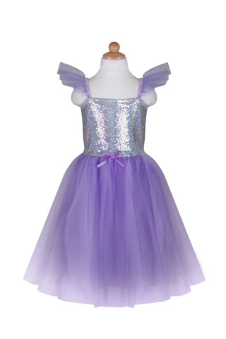 SEQUINS PRINCESS DRESS LILAC